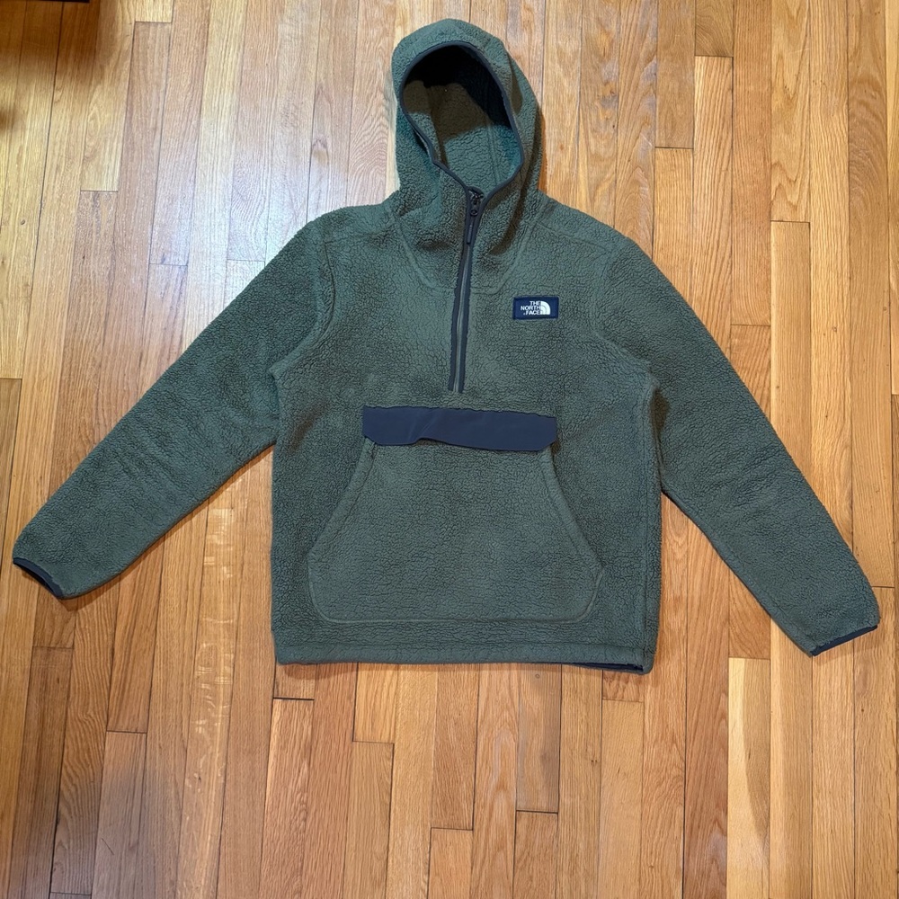 Men’s (M) TNF Campshire Fleece Pullover Olive/Gray